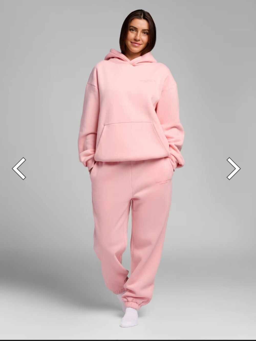 NIB Unisex 2pc Comfrt Pink Hoodie And Jogger Set